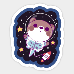 Otter Space Sticker